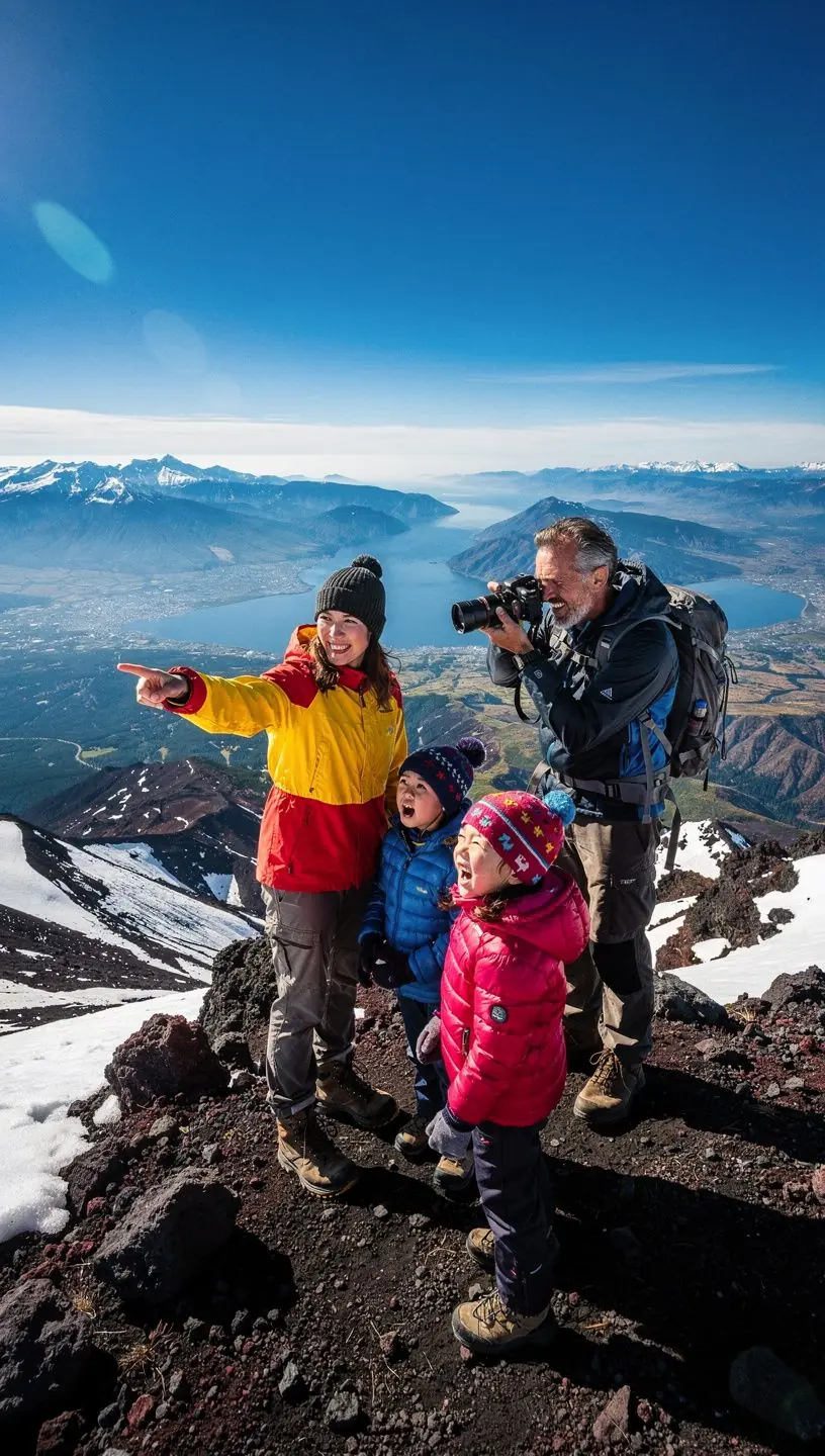 自然と都市が調和した観光ルートの例。
